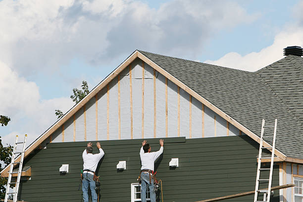 Professional Emergency Siding Repair technician working in Webster, FL